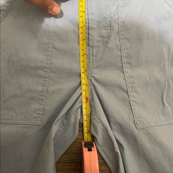 Anthropologie The Colette Cropped Wide-Leg Pants Light Blue Pants Maeve Size:4 - Picture 9 of 10